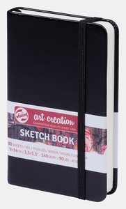 Block tapa dura Talens Sketchbook Negro  9x14 cm