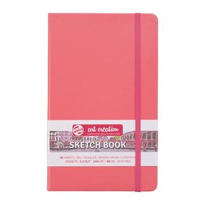 Block tapa dura Talens Sketchbook Coral Red 13x21 cm