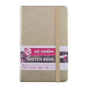 Block tapa dura Talens Sketchbook Oro 9x14 cm