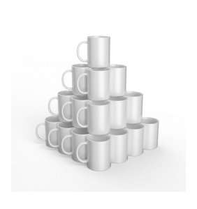 Pack de 36 tazas de cerámica blancas Cricut de 15 oz