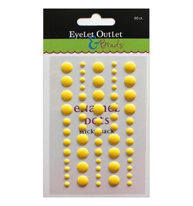 Enamel Dots Bright Yellow