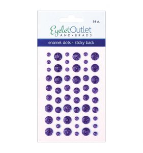 Enamel Dots Glitter Violet