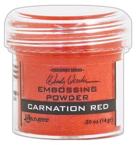 Polvos de embossing Ranger Carnation Red