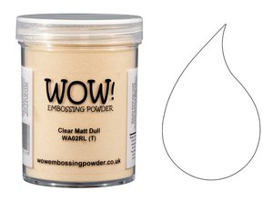 Polvos de embossing WOW Clear Matt Dull Large Jar 160 ml