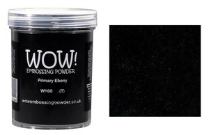 Polvos de embossing WOW Primary Ebony Ultra High Large Jar 160 ml