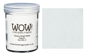 Polvos de embossing WOW Opaque Bright White Large Jar 160 ml