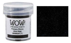 Polvos de embossing WOW Primary Ebony Ultra High