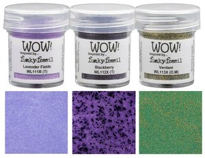 Polvos de embossing WOW Trio Summer Twilight Funky Fossil