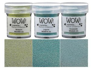 Polvos de embossing WOW Trio Dappled Pearl Effects