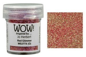 Polvos de embossing WOW Red Glimmer