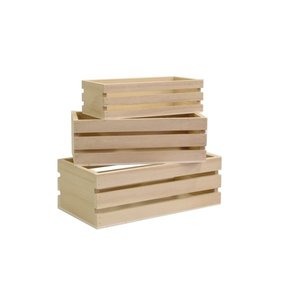 Set de cajas de madera tablas