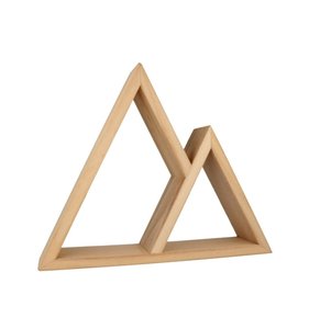 Estantería de madera Triángulos
