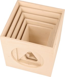 Formas de madera Artemio Jolies Comptines juego cubos 5 pcs