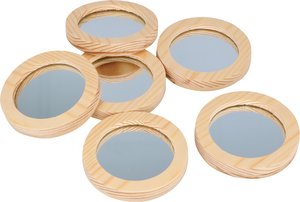 Formas de madera Artemio set de espejitos 6 pcs