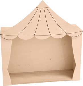Forma de madera para decorar Escenario de circo