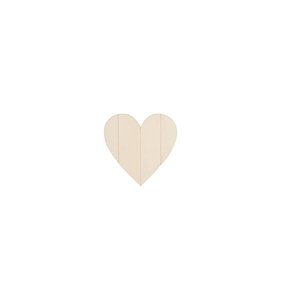 Corazón de madera 14x15 cm