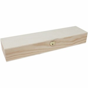 Caja de madera para pinceles 36x5,5x9 cm