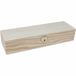 Caja de madera para lápices y pinceles 25x5x8 cm