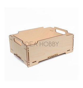 Caja de madera con asas 32,5x23,5x13 cm