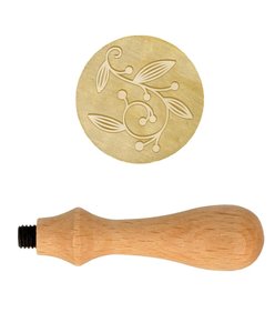 Mango de madera para sello metálico Artemio
