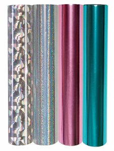 Rollos de foil Metallic & Holographic Variety Pack (4 rolls) para máquinas tipo Glimmer Hot Foil