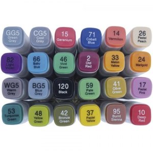 Set 24 rotuladores al alcohol Art Flow Artis Decor