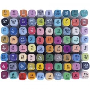 Set 80 rotuladores al alcohol Art Flow Artis Decor
