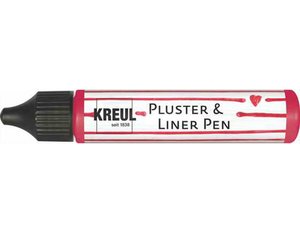 Pintura Kleur Puffy & Liner Pen efecto 3D color rojo rubí