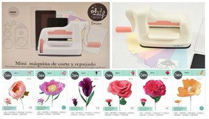 SUPER OFERTA ADVIENTO Mini máquina de troquelar Oh Naif + 6 juegos de troqueles de flores