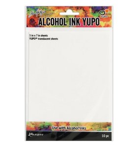 Tarjetas 5x7" Alcohol Ink Yupo Translucent