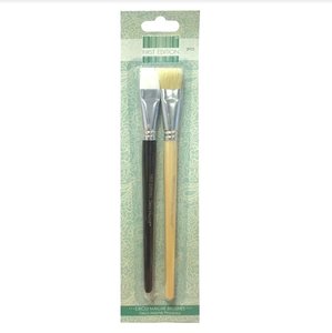First Edition Deco Mache Brush Set recomendados para usar con adhesivos