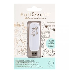 Pen Drive Diseños Foil Quill Icons
