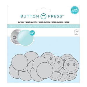 We R Button Press chapas tamaño medio 37 mm