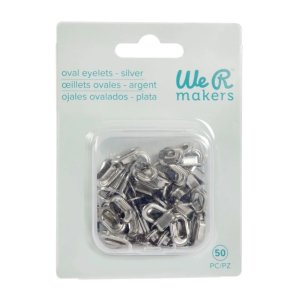 Ojales para Crop a dile Oval Plateados