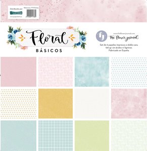 Kit de papeles Básicos Colección Floral por de The Flower Journal