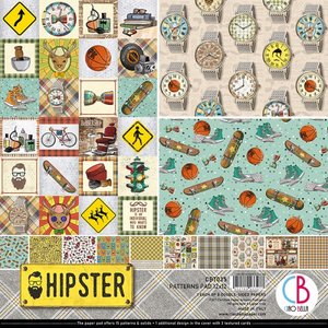 Pad 12"x12" Ciao Bella Hipster Patterns