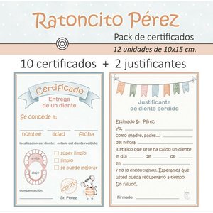 Pack de tarjetas Kora Projects Ratoncito Pérez certificados