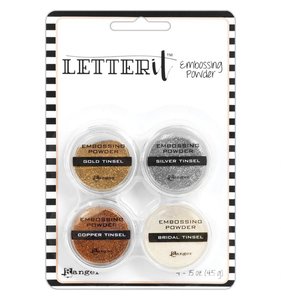 Set Letter It polvos embossing Tinsels