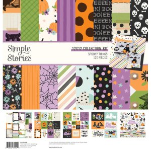 Kit 12"x12" Spooky Things Collection de Simple Stories