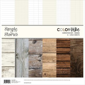 Kit de papeles Color Vibe Woods