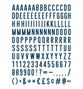 Pack letras 2" Navy para Letter Board