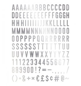Pack letras 2" Silver para Letter Board