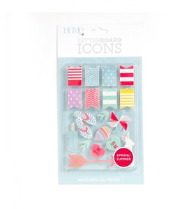 Set SPRING / SUMMER Letter Board Icons