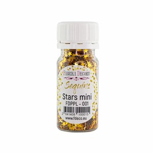 Bote de lentejuelas FD Stars Mini Golden