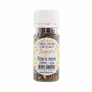 Bote de lentejuelas FD Stars Mini Brown Metallic