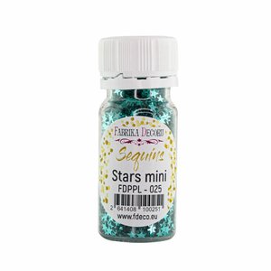 Bote de lentejuelas FD Stars Mini Mint Metallic