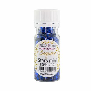 Bote de lentejuelas FD Stars Mini Blue Metallic