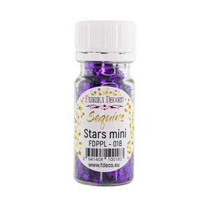 Bote de lentejuelas FD Stars Mini Purple Metallic