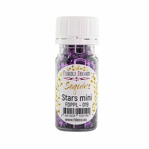 Bote de lentejuelas FD Stars Mini Blackberry Metallic