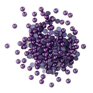 Medias perlas Buttons Galore Half Pearlz Purple